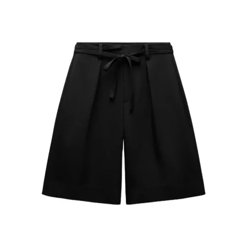 ZARA Черные Женские Повседневные Шорты