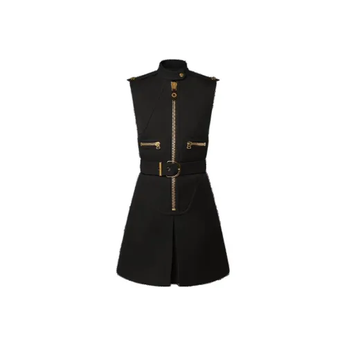 LOUIS VUITTON Без рукавов Платье Женское Черное