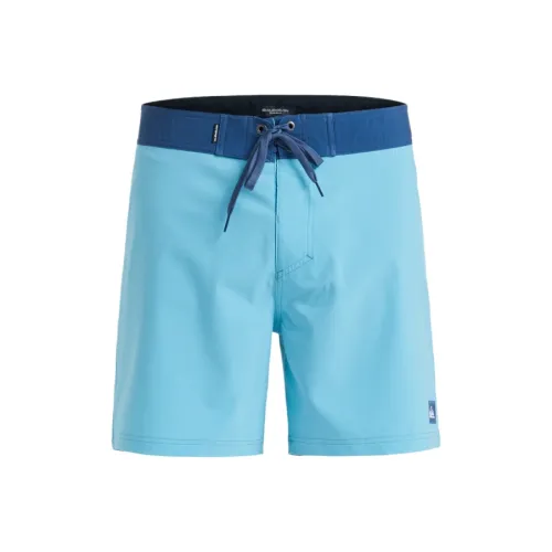 Quiksilver Небесно-голубые Мужские Пляжные Шорты
