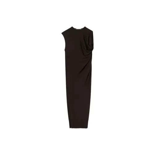 STELLA MCCARTNEY Шоколадно-коричневый Женские Короткие Платья с Рукавами