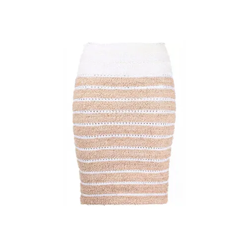 BALMAIN SS22 Платье-миди средней длины женское розового цвета