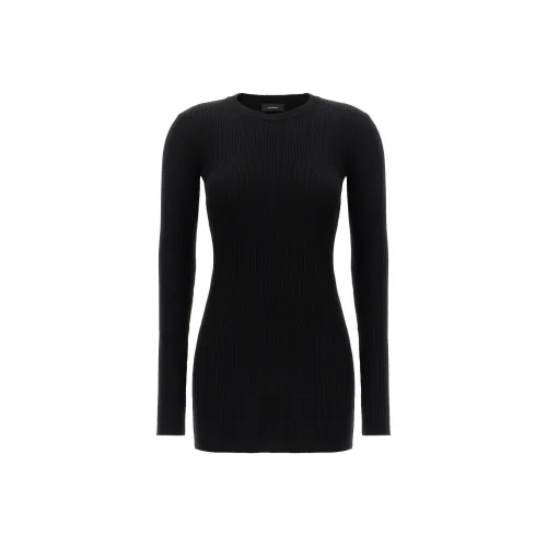 WARDROBE.NYC Black Женские Длинные Платья с Рукавами