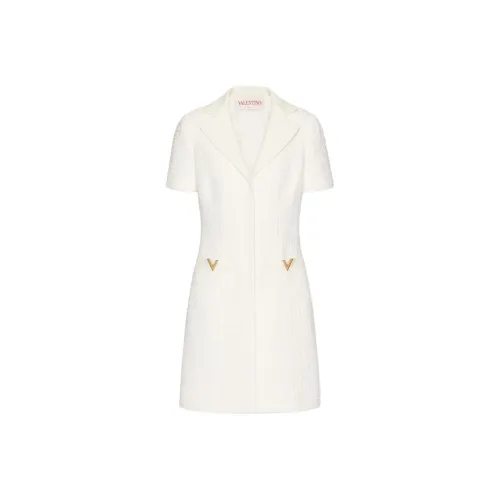Valentino Короткий рукав Платье Женское Бежевый