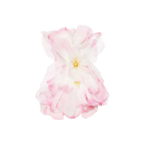 Oscar De La Renta SS24 Без рукавов Платье Женское Светло-Розовое