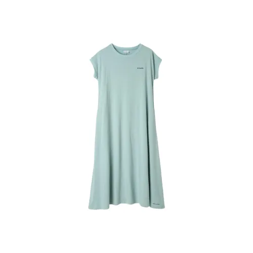 Columbia Дерево Swallow Omni FREEZE ZERO Короткий рукав Платье Женское Светло-зеленый