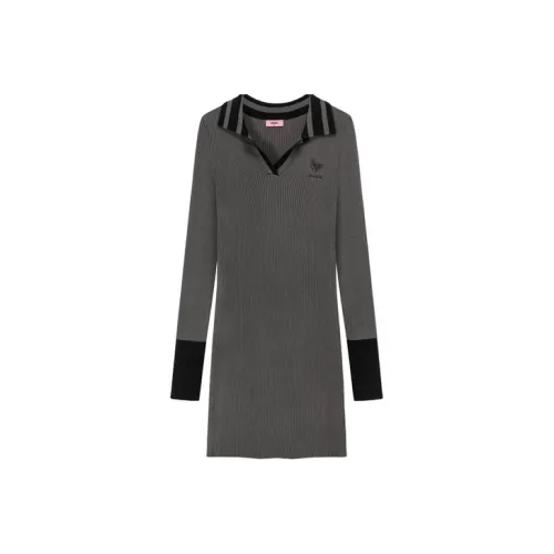 CHUU Женские Длинные Платья с Рукавами