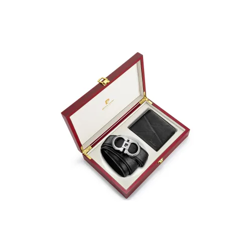 PIERRE CARDIN Ремни из коровьей кожи Мужской Черный 3,45CM