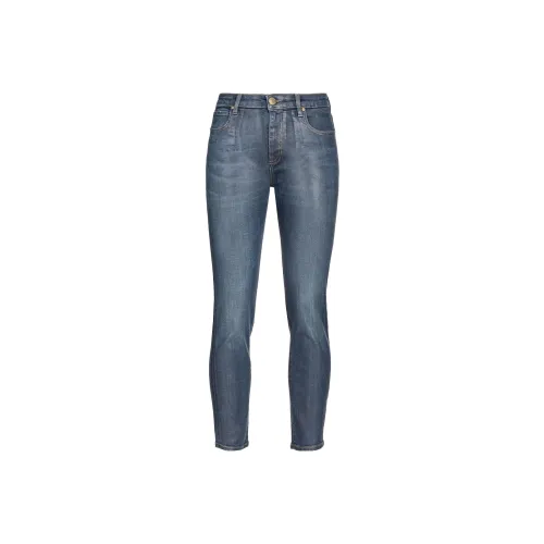 PINKO Skinny Denim Wet LOOK Jeans Женские Blue