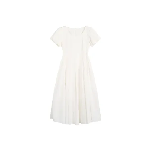 ZIHAN Короткое платье с короткими рукавами женское