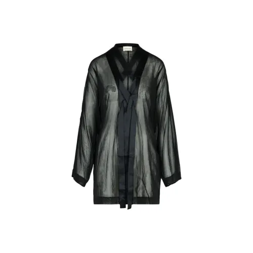 KHAITE Длинное платье с длинными рукавами женское черное