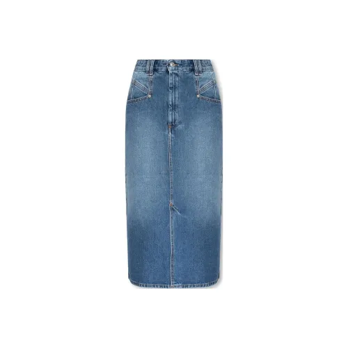 ISABEL MARANT ETOILE Деним Длинная Юбка Женская Синяя