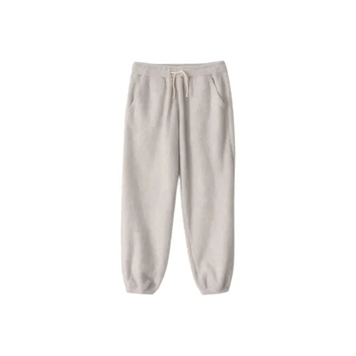 NOTHING WRITTEN FW24 Jogger Sweat pants Вязаные Тренировочные брюки Женские Пепельно-серый Серый