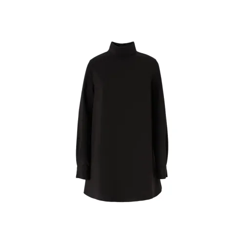 PINKO Длинное платье с длинными рукавами женское черное