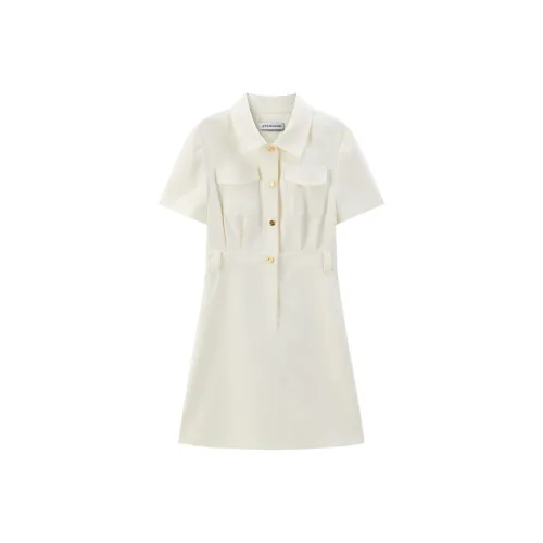 PEACEBIRD Короткий рукав Платье Женское