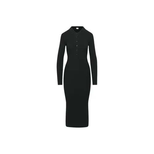 ARITZIA WILFRED Eveline Платье Длинное с длинными рукавами Женское Черное Черное