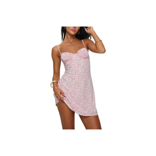 PRINCESS POLLY DRAVEN Мини Платье Slip Платье Женское Розовый Розовый