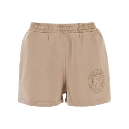 FENDI SS25 Повседневные шорты Женские Светлый Умбра
