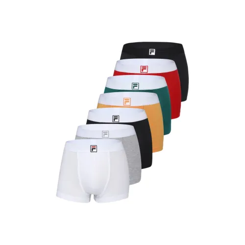 FILA 7 упаковка Черный+Черный Серый+Серый+Белый+Зеленый+Красный+Оранжевый Мужские боксер-шорты