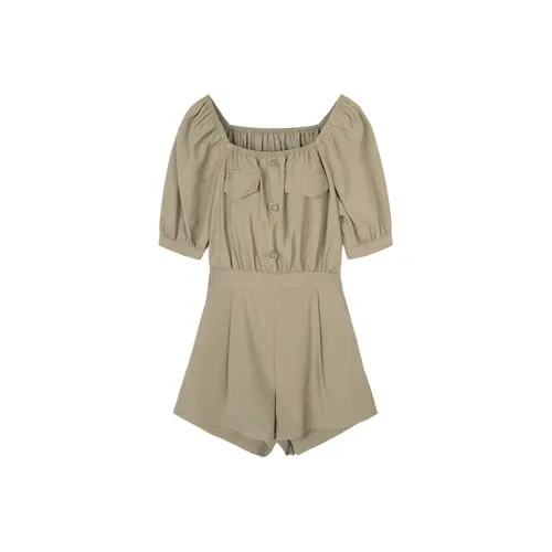 Pit Комбинезон Женский Армейский Зеленый