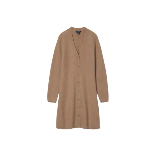 CLUB MONACO Длинное платье с длинными рукавами женское цвет КАМЕЛ