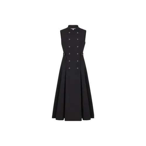 DIOR Черные Женские Платья без рукавов