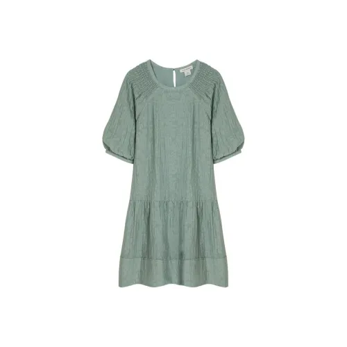 CLUB MONACO Короткий рукав Платье Женское травяной зеленый