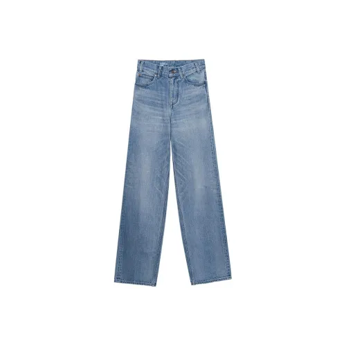 CELINE Triomphe Джинсы Женские Синие