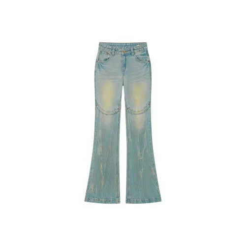 RUNTOTHEFUTURE Винтажные синие женские джинсы