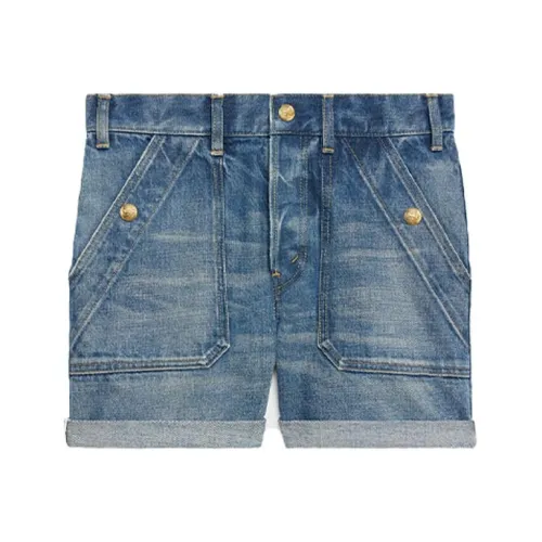 CELINE Синие Женские Джинсовые Шорты