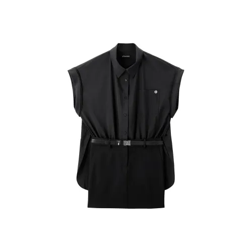 PEACEBIRD Короткий рукав Платье Женское Вороний