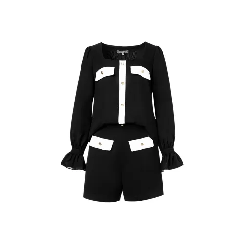 MeetMetro Повседневный костюм женский черный