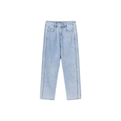 EICHITOO Джинсы Женские Деним Синий