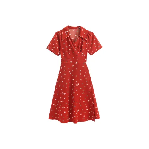 MISTVB Короткий рукав Платье Женское