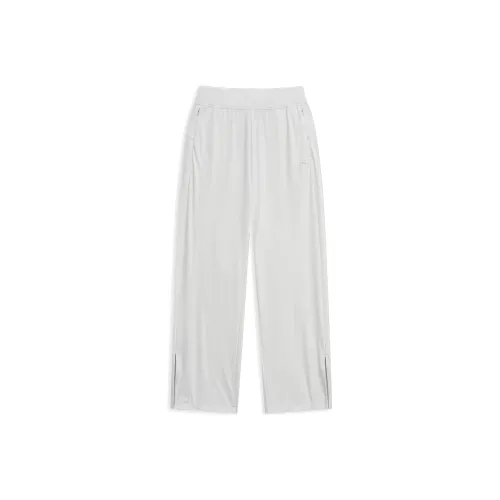 PUMA KNTFierce KNT PNT OH Вязаные тренировочные брюки женские теплый белый