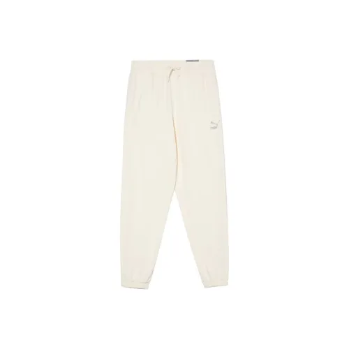 PUMA Вязаные спортивные брюки женские бежевые