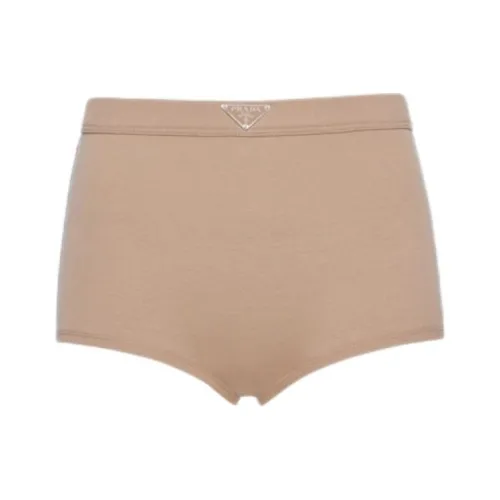 PRADA SS24 Повседневные шорты Женские Хаки