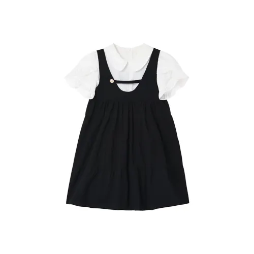 ONE PASS STUDIO Короткий рукав Платье Женское Черное