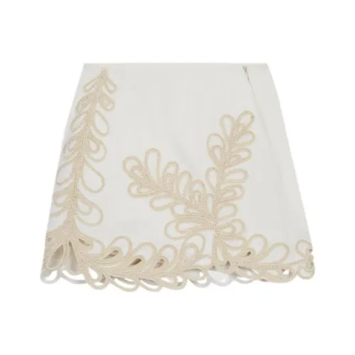 Maje Светло-янтарные Женские Повседневные Короткие Юбки