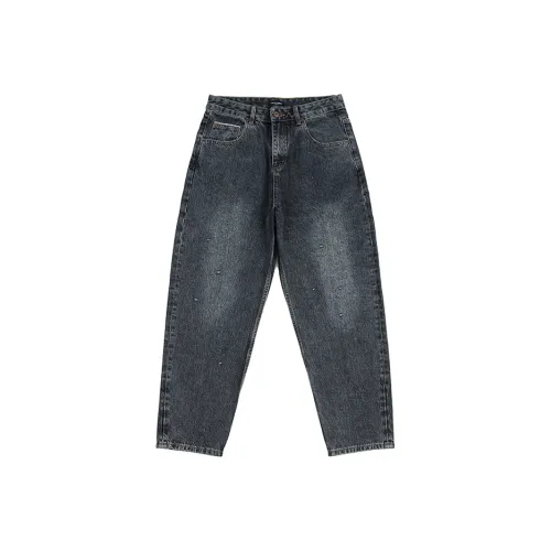 YPUT Джинсы унисекс голубо-серого цвета