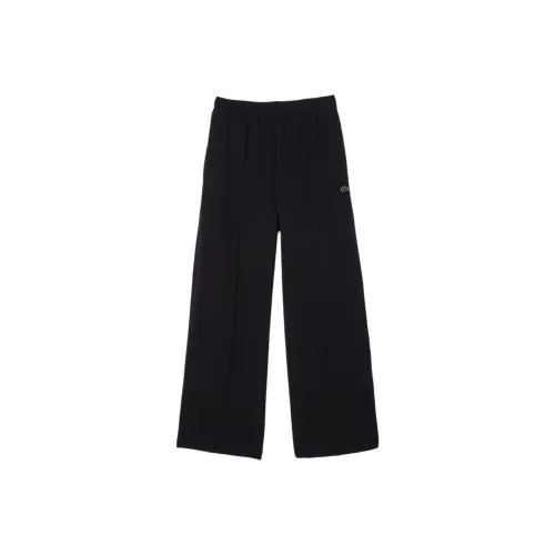 LACOSTE Вязаные тренировочные брюки женские черные