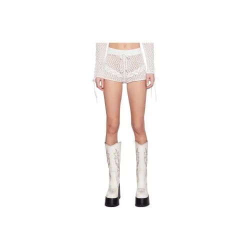 Dolls Kill Sugar Thrillz Cottage Bliss Crochet Shorts Повседневные шорты Women's White Белый