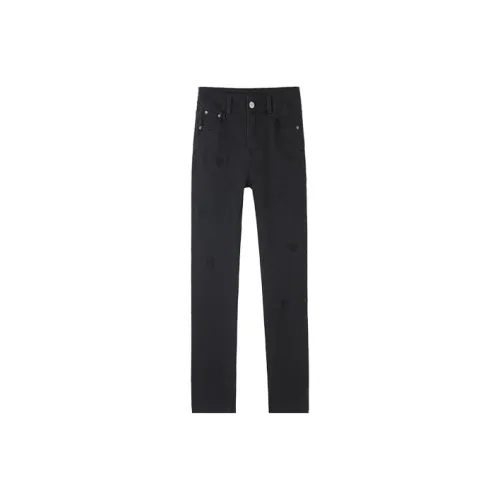 HIPPIEMISS Женские джинсы черно-серого цвета