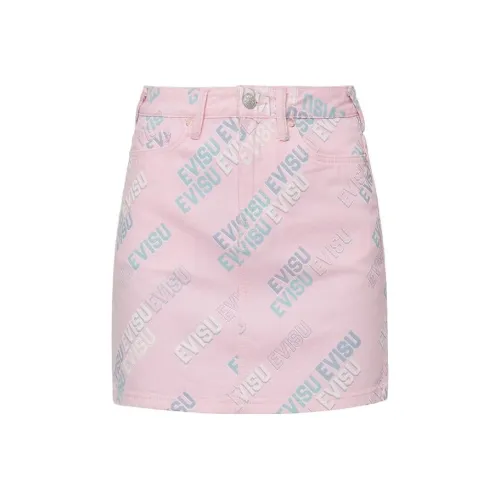 EVISU Светло-розовый Женская Повседневная Короткая Юбка