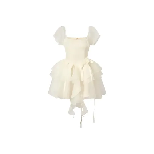 CHARM GLOW Короткое платье с короткими рукавами женское