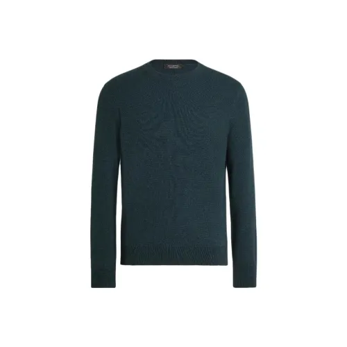Ermenegildo Zegna Зеленые Мужские Свитера