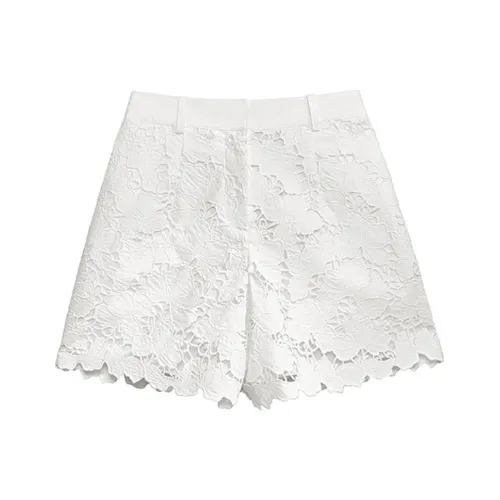 Self Portrait Повседневные шорты Женские Pure White