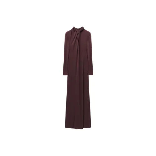 Alexander McQueen Red Женские Длинные Рукава Платья