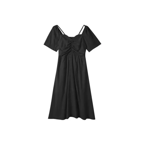 MISTVB Короткий рукав Платье Женское