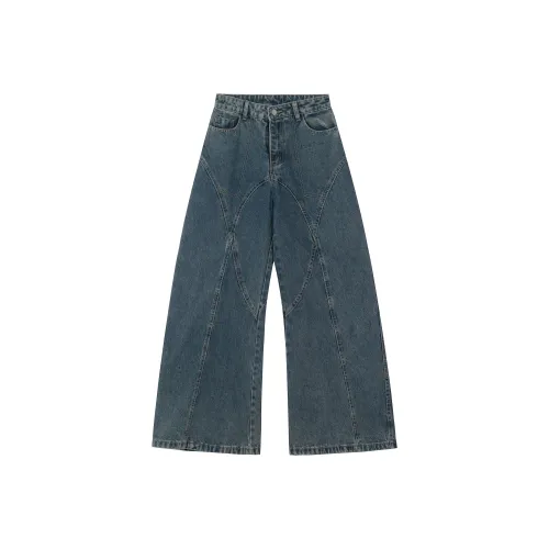 YEARNED Джинсы Женские Темно-синие