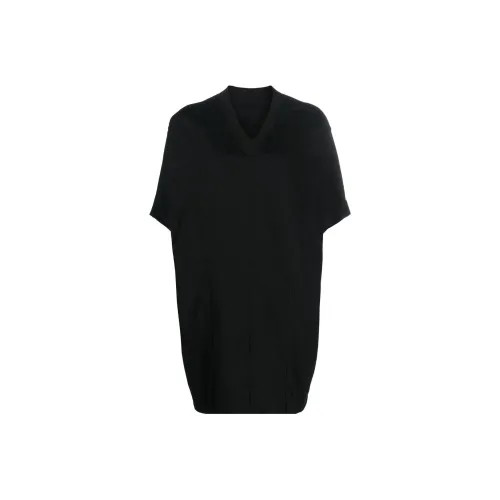 RICK OWENS Black Женские Короткие Платья с Рукавами